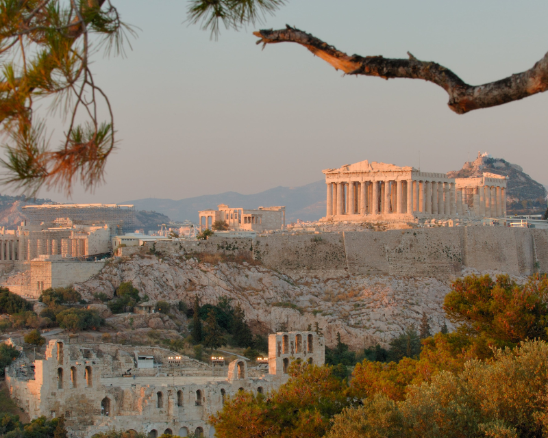 Acropolis at sunset, Athens