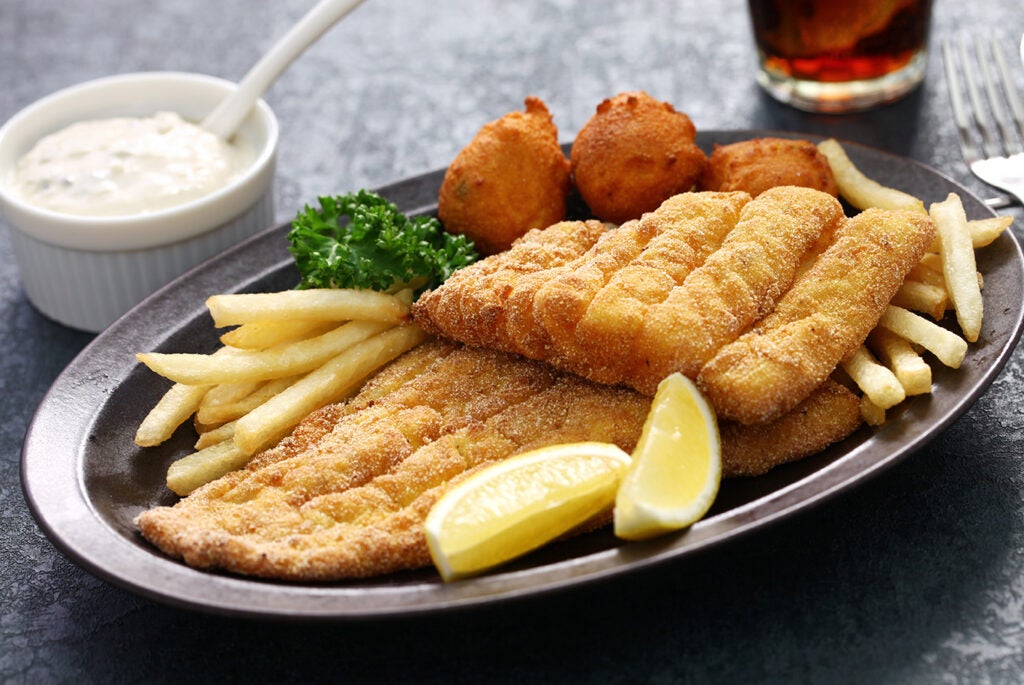 Alabama southern fried fish plate